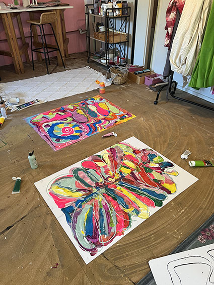 Schilderen met felle kleuren